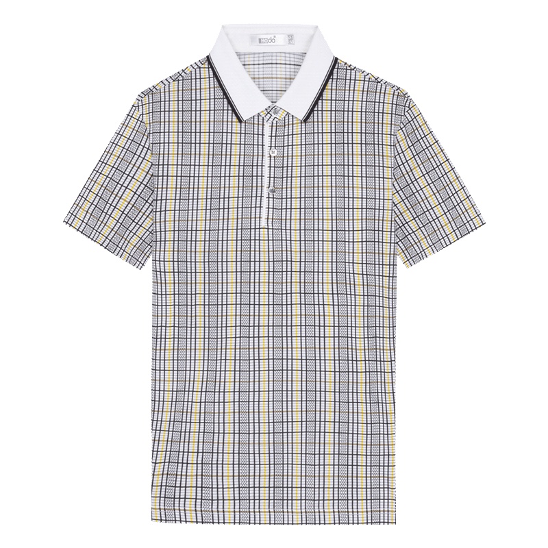 HODO红豆男装夏季男士T恤轻商务休闲舒适翻领短袖T恤男