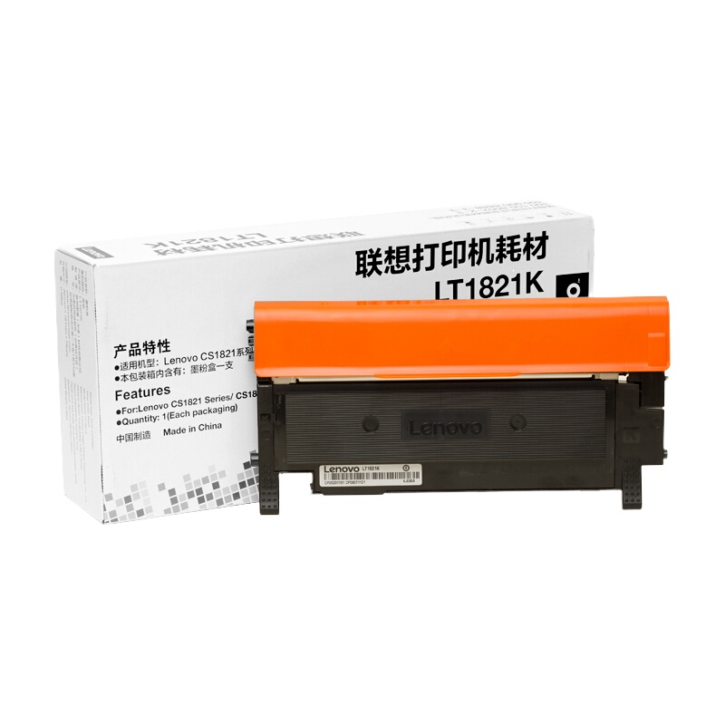 联想(Lenovo)LT1821K 黑色原装墨粉(适用CS1831W/CM7120W/CS1821W/CM7110W)