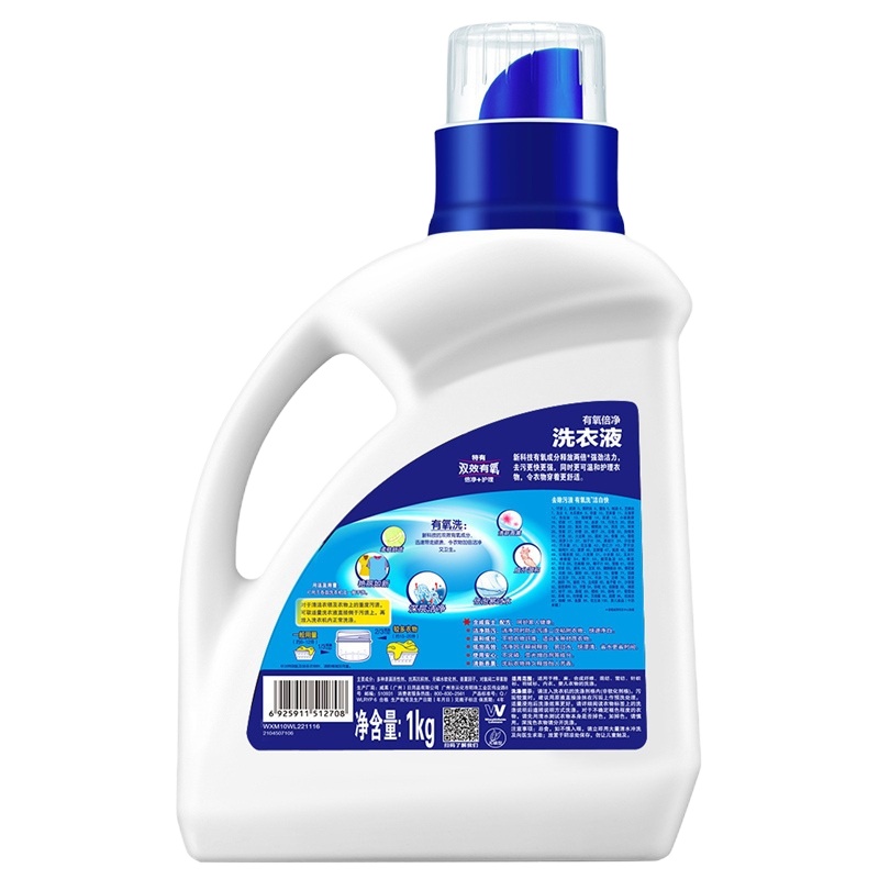 [苏宁自营]威露士(walch) 有氧洗 旋净机洗 1kg 洗衣液(计价单位:瓶)