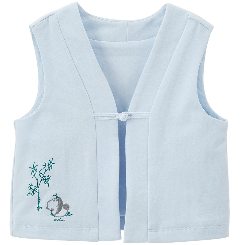 英氏儿童唐装宝宝汉服刺绣马夹YRWHJ30464A01 2020新款秋装