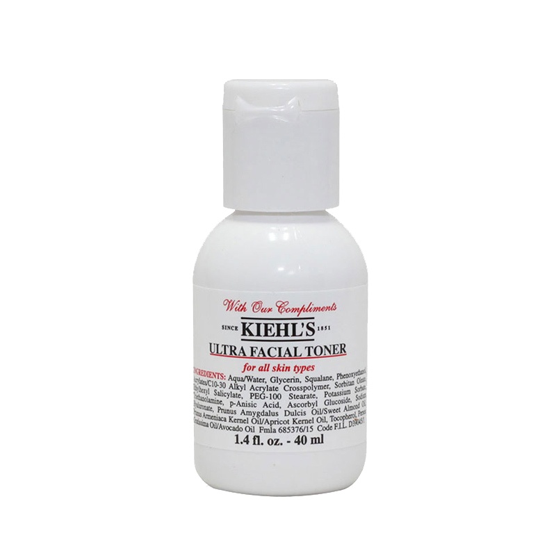 Kiehl’s 科颜氏高保湿精华爽肤水40ml中样 补水保湿水润舒缓肌肤 美国原装进口