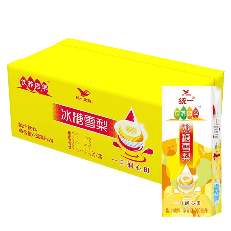 统一(GS)饮养四季 冰糖雪梨 250ml*24盒