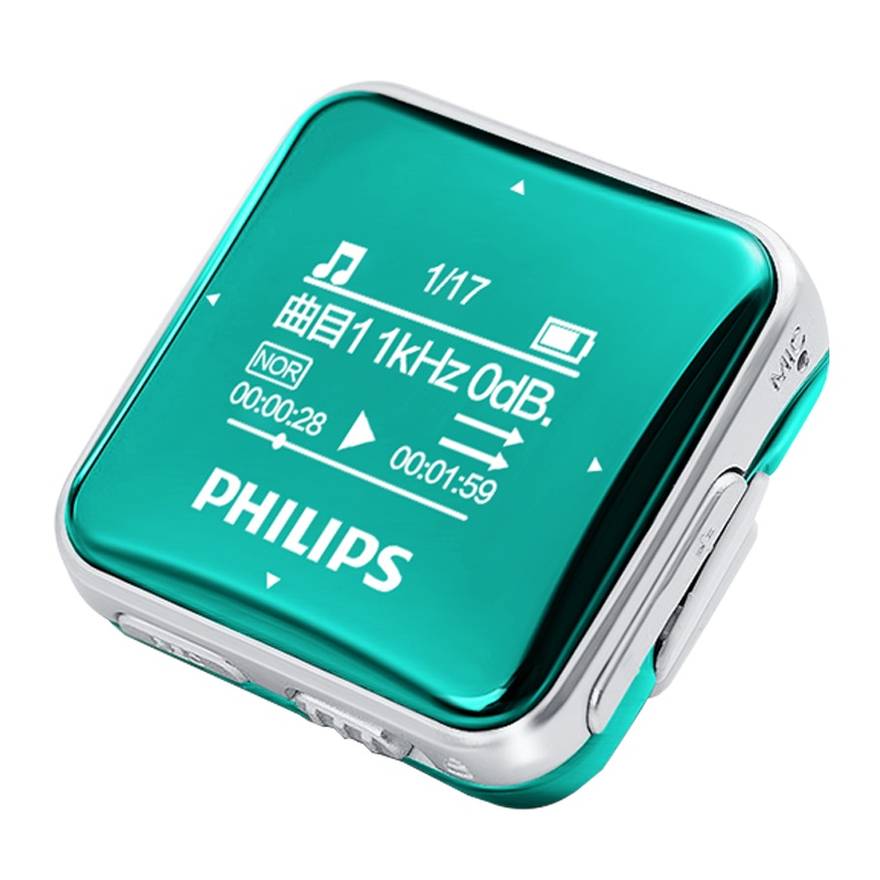 飞利浦(PHILIPS)MP3音乐播放器2208小型便携式随声听学生英语听力学习HiFi 绿色