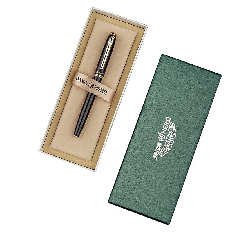 HERO英雄宝珠笔商务办公金属签字笔1079 宝珠笔0.7 黑色