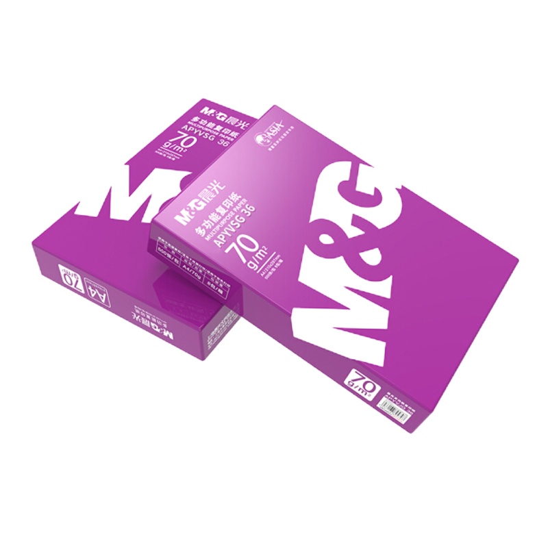 晨光(M&G)APYVJG36 紫晨光 A4 复印纸70g 500张/包 8包/箱(共4000张)