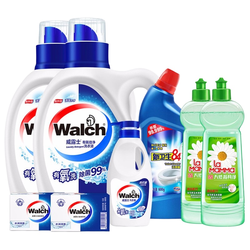 威露士 洗护清洁套装ZH046 (威露士洗衣液、妈妈壹选餐具净、威露士香皂水、洁厕精、威露士内衣净)