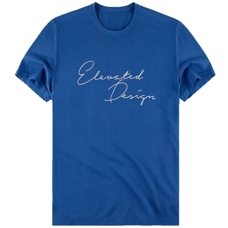 布先生新款全棉针织短袖T恤 圆领简约纯色男夏装上衣AT10555