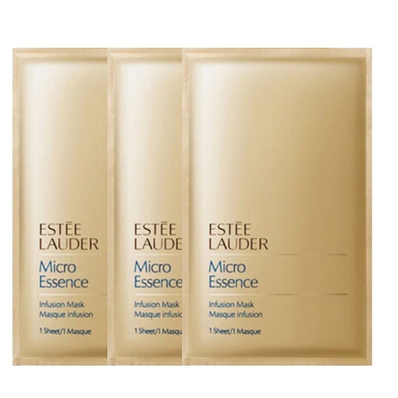 Estee Lauder雅诗兰黛原生液微精华面膜3片 水光肌面膜贴小样密集补水保湿 盒拆无盒