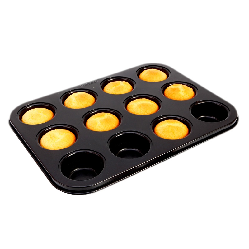 学厨 CHEFMADE 烘焙工具 蛋糕模具 迷你12连杯玛芬 蛋挞模面包烤盘 厨房工具WK116260