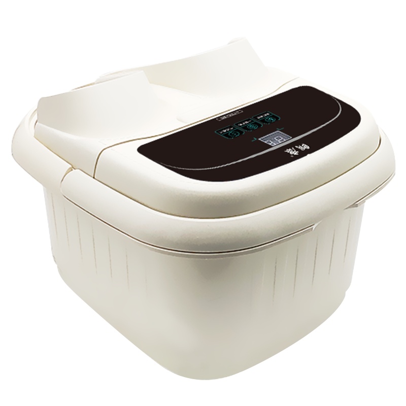 朗康足浴盆脚动滚轮按摩足浴器泡脚盆洗脚盆熏蒸气泡活氧冲浪防水面板 LK8100按键版保温十大滚轮加热恒温