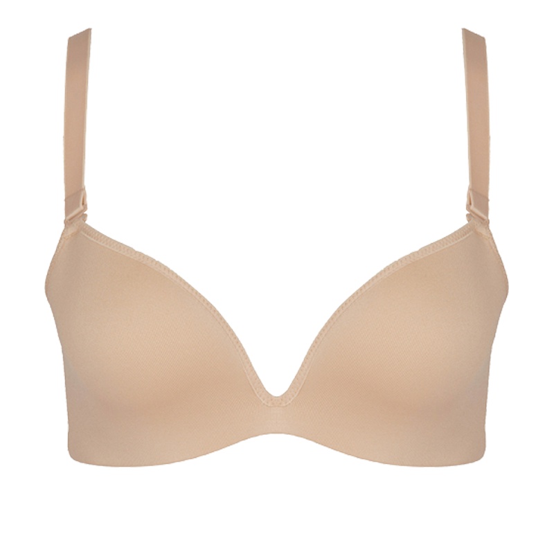 古今3/4薄款光面纯色无痕舒适聚拢美背文胸罩内衣女0E756