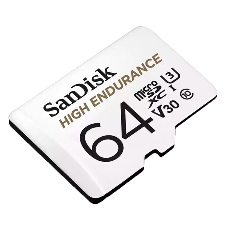 闪迪(SanDisk)行车记录仪存储卡/安防监控专用内存卡Micro SD卡高度耐用U3/V30 TF卡 64G