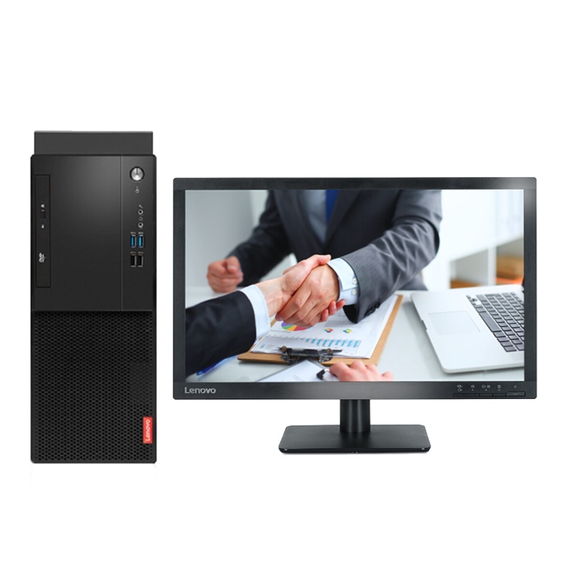 联想(Lenovo)启天M530 21.5英寸屏商用家用台式机电脑 定制(R5-2600 8GB 1TB+128GB 2GB独显 DVD)