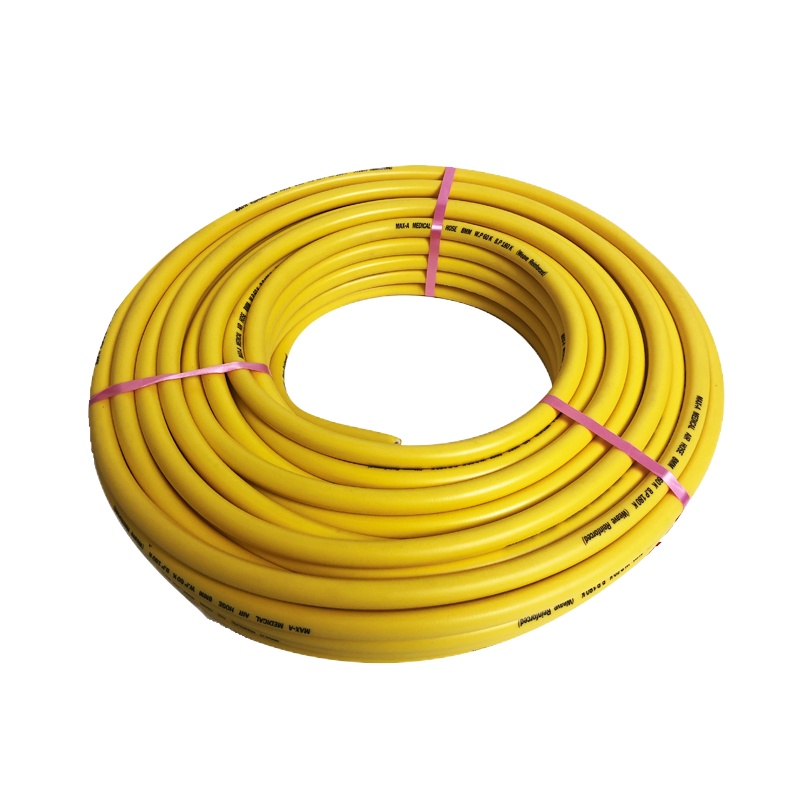 7mm 医疗设备专用进口医用气体低压软管 黄色 100米/卷