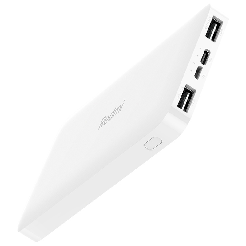 小米redmi红米充电宝移动电源10000毫安白色小巧便携超薄快充大容量