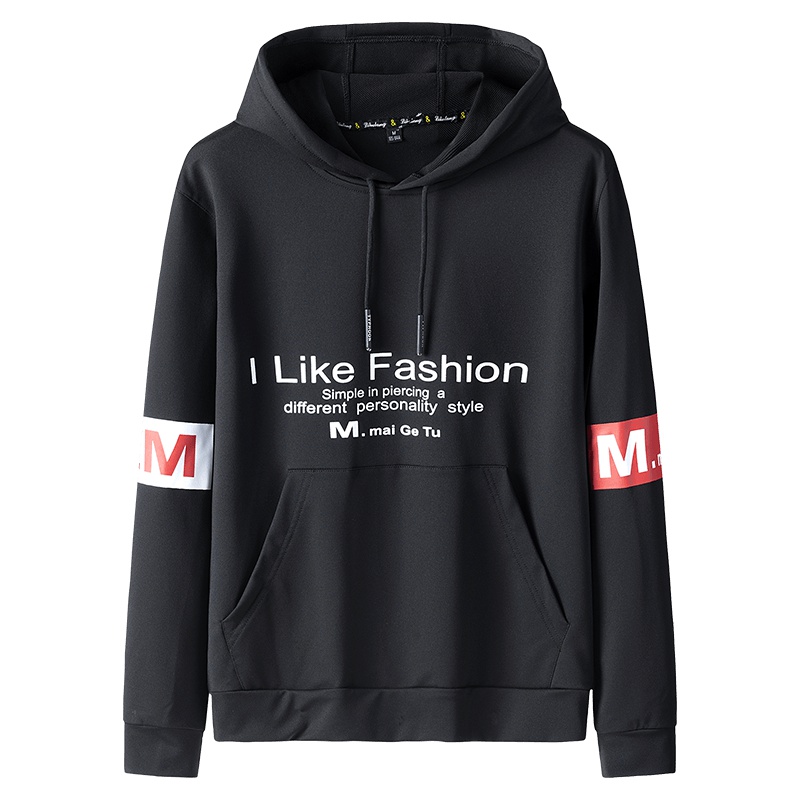 稻草人(Mexican)连帽卫衣男春秋季运动休闲上衣青少年韩版潮牌帅气百搭外套