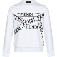 FENDI 男士 棉质圆领长袖卫衣运动衫 FAF535 AD3R