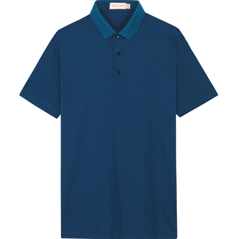 轩帝尼(HETINNE)2019春夏新款轻奢商务男装DP免烫小细格正装长袖男式衬衫