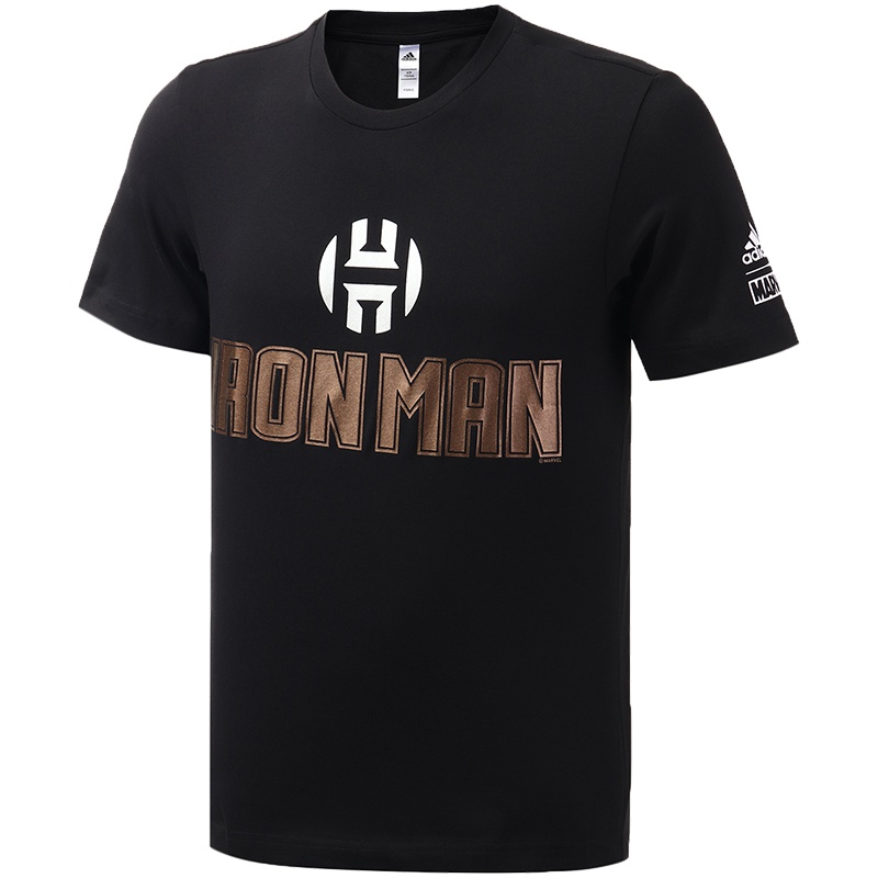 阿迪达斯男服短袖T恤logo运动篮球服装FM2814