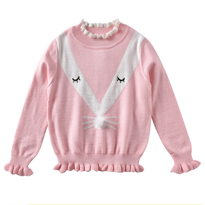 铅笔俱乐部童装2019秋冬新款女童毛衣中大童长袖毛衫儿童时尚毛衣