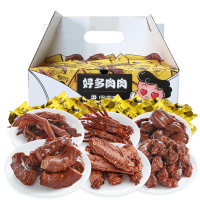 周黑鸭 好多肉肉大礼包500g 武汉特产食品真空鸭肉休闲卤味零食大礼包