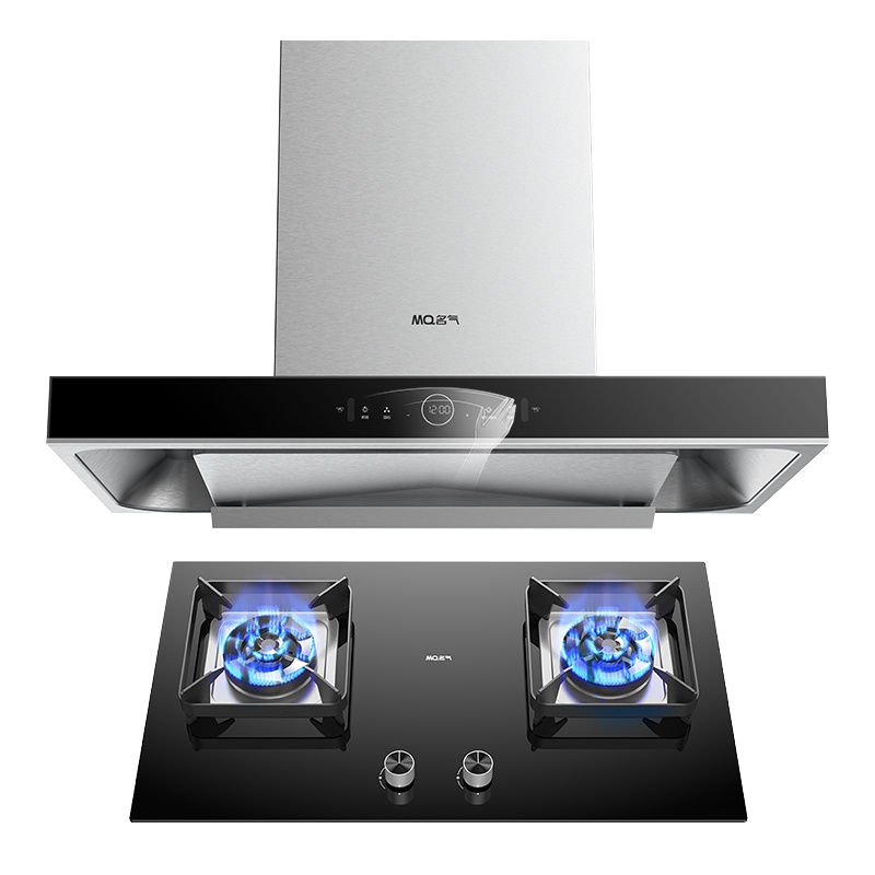 老板名气(MQ)烟灶套装6526A+B506A(天然气)AI智能操控 4.8KW猛火灶 家用烟灶套餐