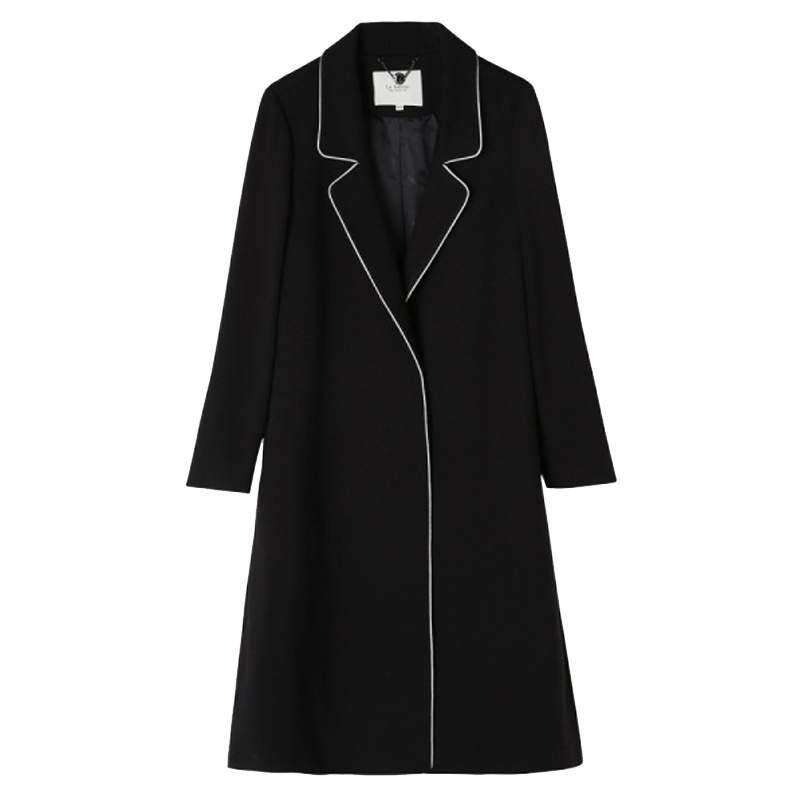 【专柜同款】拉夏贝尔 女装 呢子大衣风衣中长款冬季新款女装韩版休闲百搭毛呢外套60007520