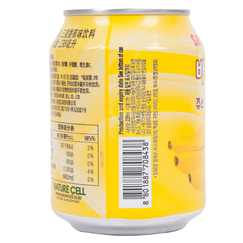 [三蜜]香蕉果汁饮料238ML