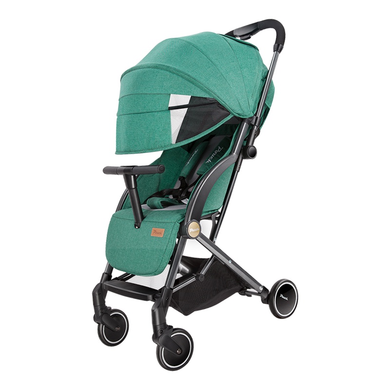 Pouch帛琦 婴儿推车S350-1升级版一键收车轻便折叠伞车 高景观可坐可躺避震宝宝婴儿车