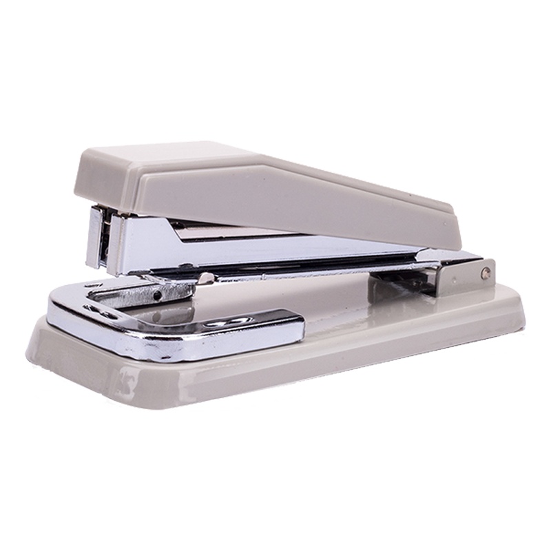 得力可旋转订书机学生用订书器加厚钉书机标准型多功能办公用品小号订书钉省力定书机订中缝装订机0414BAI