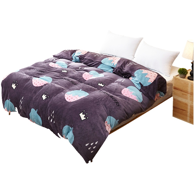 泰念Tai nian 简约轻奢水洗棉被子纯色高档冬被单双人纤维被被芯加厚保暖双人床用 1.5米5斤1.8米6斤