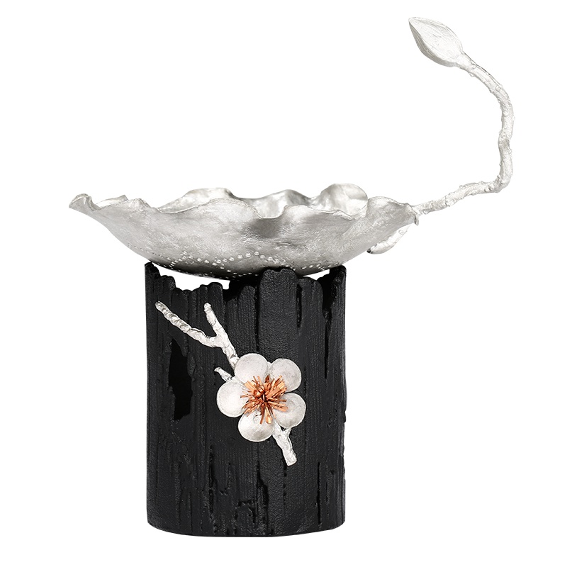 常生源 茶漏 功夫茶具 茶虑 滤茶器 锡制 创意 品茗飘香茶漏