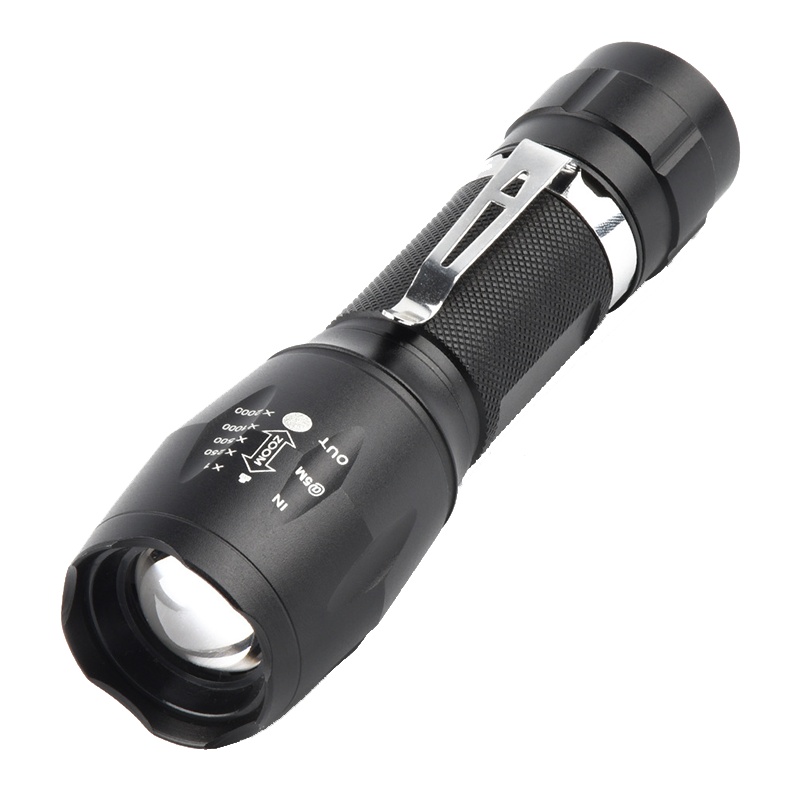 三极户外(Tripolar) TP3358 强光手电筒白紫光LED伸缩调焦充电铝合金户外灯