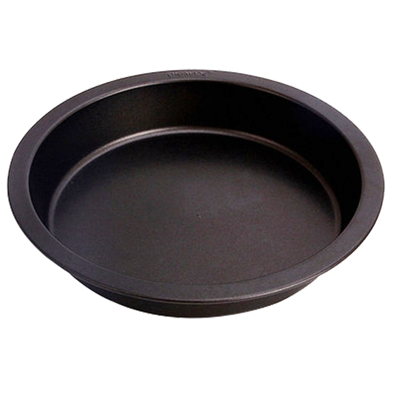 学厨黑色8寸不粘披萨盘烤箱用蛋糕模八寸pizza盘烘焙工具烤箱家用 WK9701S