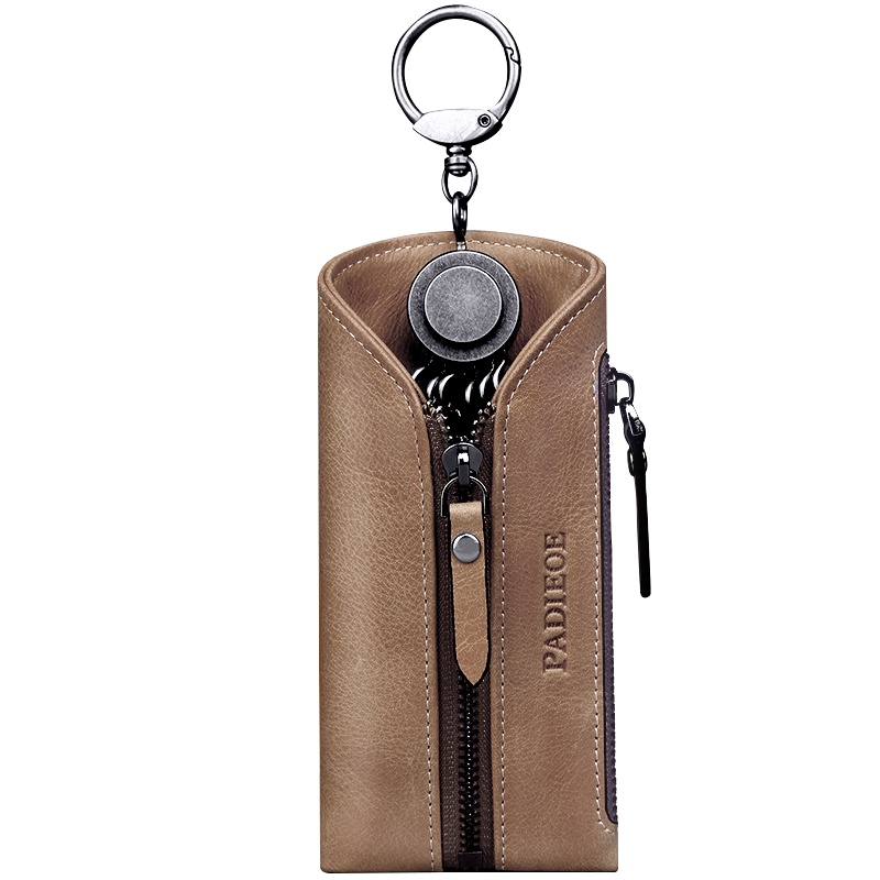 迷你钥匙包男士钥匙包大容量锁匙包车用车钥匙包男真皮男款钥匙包零钱包钥匙扣钥匙袋通