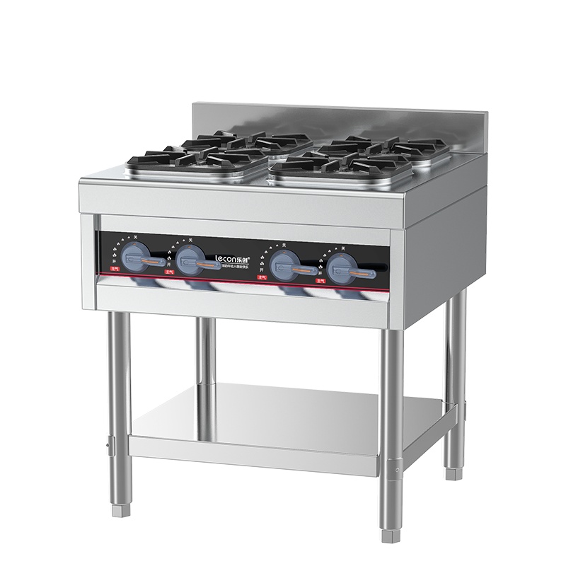 乐创(Lecon)商用煲仔炉四头燃气 天然/液化气 酒店厨房企业工程款 LC-J-BZ4