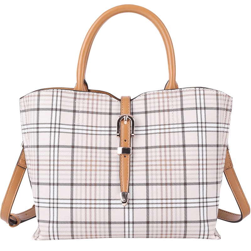 都宝路(dubaolu)时尚格子手提包撞色斜挎包单肩包