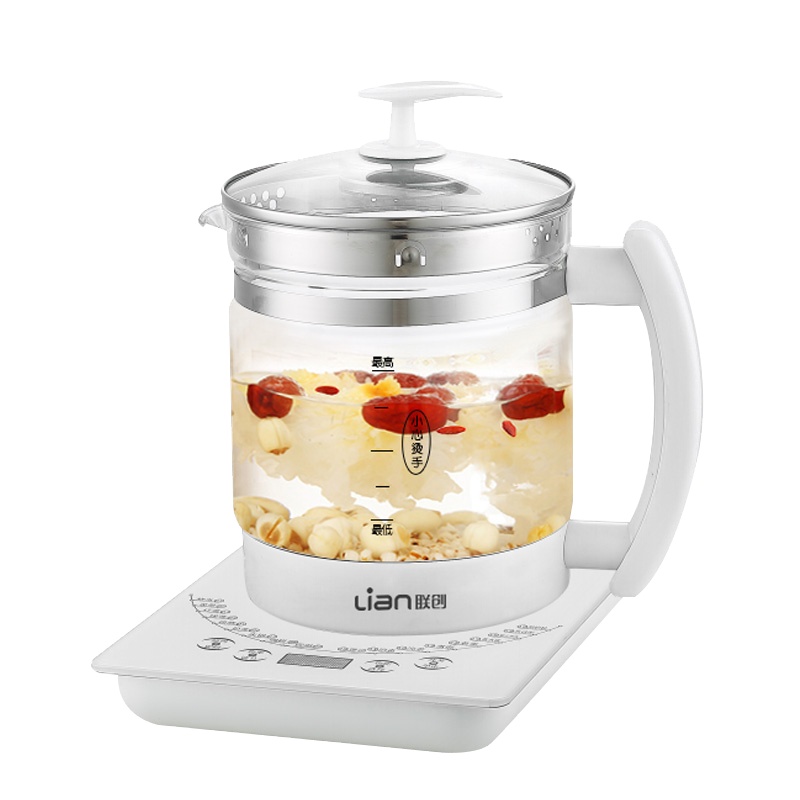 苏宁极物 养生壶 DF-EP0818M 花茶壶煮茶壶全自动多功能玻璃煮茶器电热水壶1.8L(单位:台)茶器电热水壶1.8