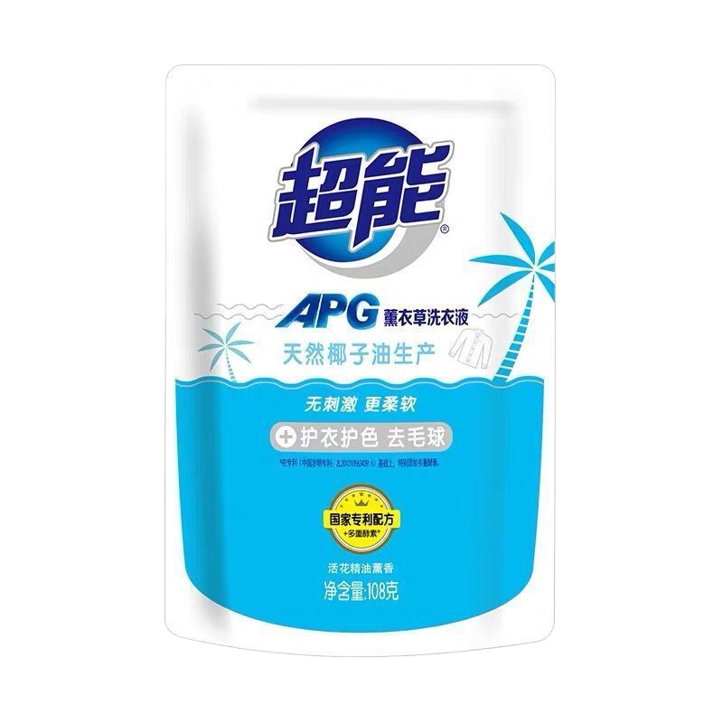 WQMD超能洗衣液750g+500g*3袋+108g*2袋