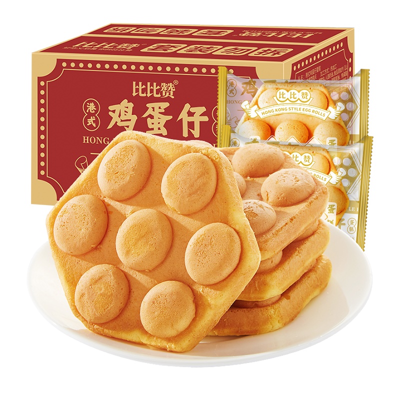 [第二件减3元]欧贝拉港式鸡蛋仔蛋糕300g 早餐面包点心网红糕点零食品小吃休闲食品