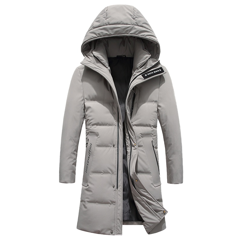 YAYA鸭鸭羽绒服男士新款秋冬季立领连帽中长款时尚羽绒服外套男
