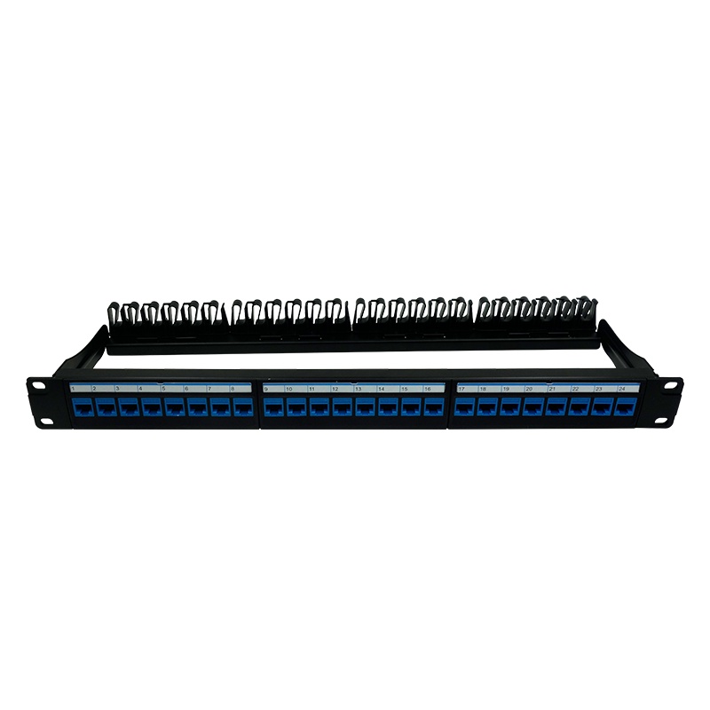 辉宏时代1U直插型网络工程级配线架超五类六类24口免打网络配线架工程级理线架