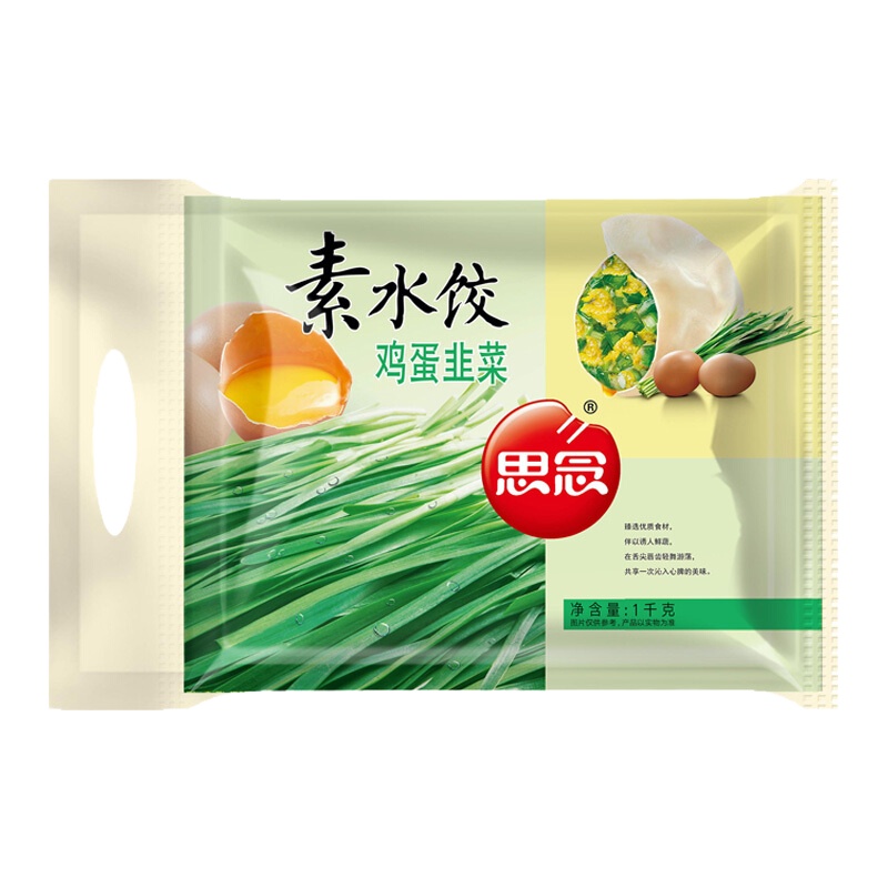 思念鸡蛋(豆皮)韭菜水饺500g