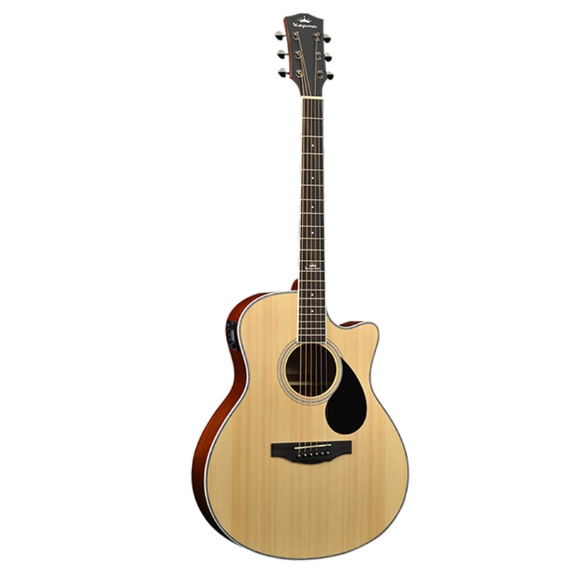 卡马(KEPMA)A1CENM民谣吉他初学者电箱吉他入门吉它jita原木色40英寸