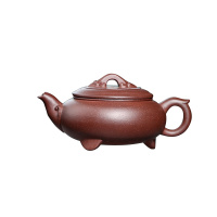 蕙韵 『称心如意』宜兴紫砂壶原矿紫泥 家用潮汕小容量工夫茶具茶壶 210ml