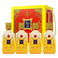 五粮液股份公司聖酒圣酒玉玺52度浓香型白酒500ml* 4瓶琥珀金礼盒装