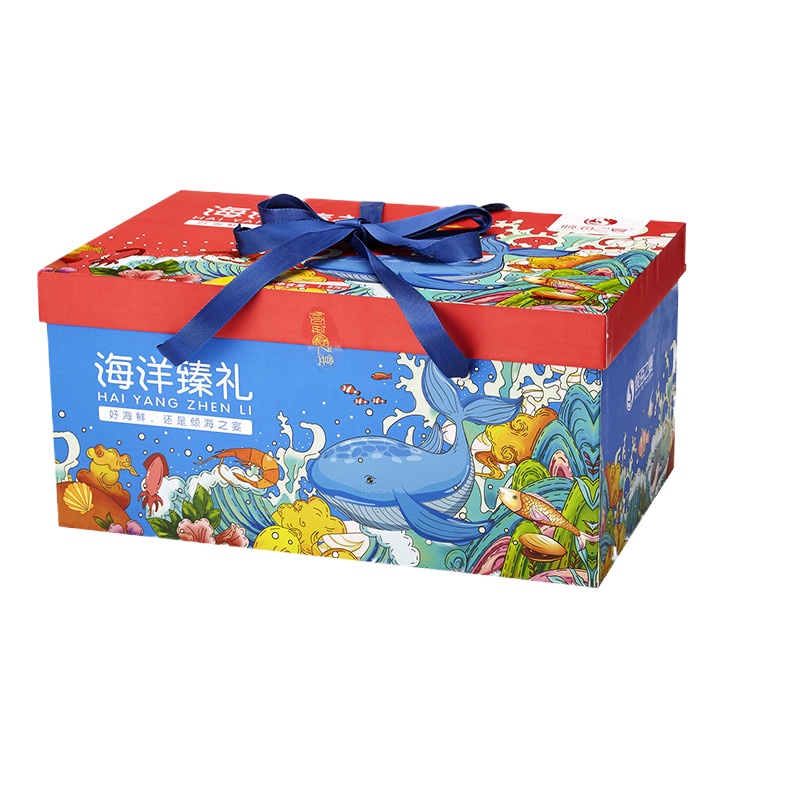 倾海之宴海洋臻礼 海鲜组合装中秋送礼鳗鱼虾干海产干货2110g