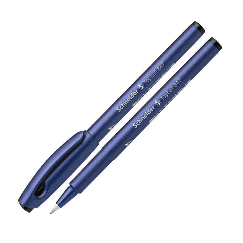 德国施耐德(schneider)847中性笔学生书写办公大容量直液式水笔0.5mm