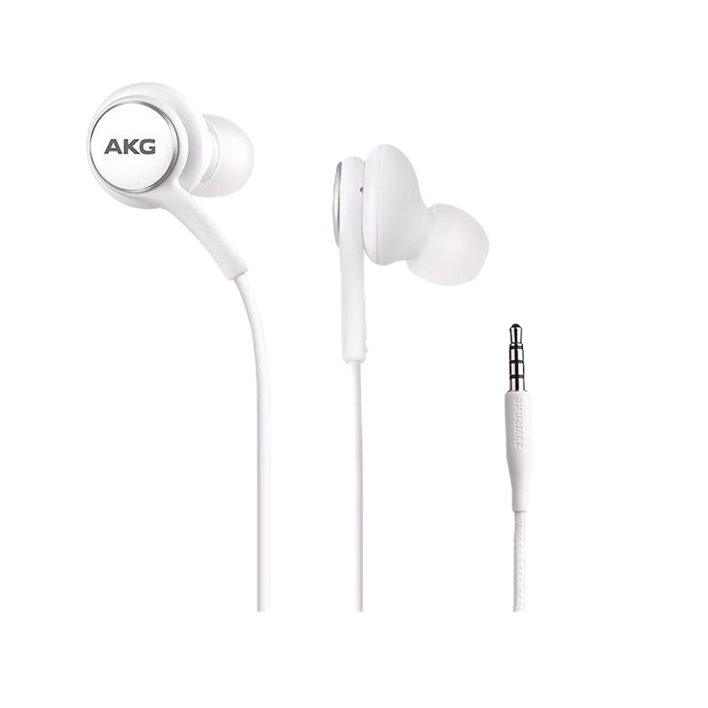三星(SAMSUNG)AKG调音版有线耳机S8/S9/S10+plus note9 s7重低音线控入耳式耳机圆头接口白色