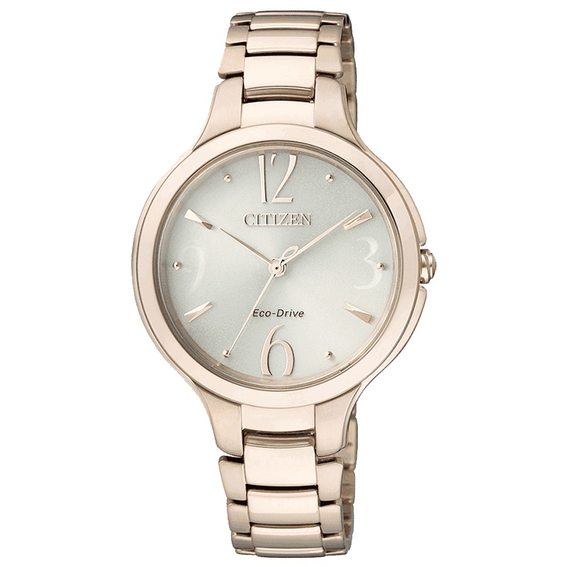 西铁城(CITIZEN)手表 光动能不锈钢表带 商务时尚简约女表 EP5992-54P